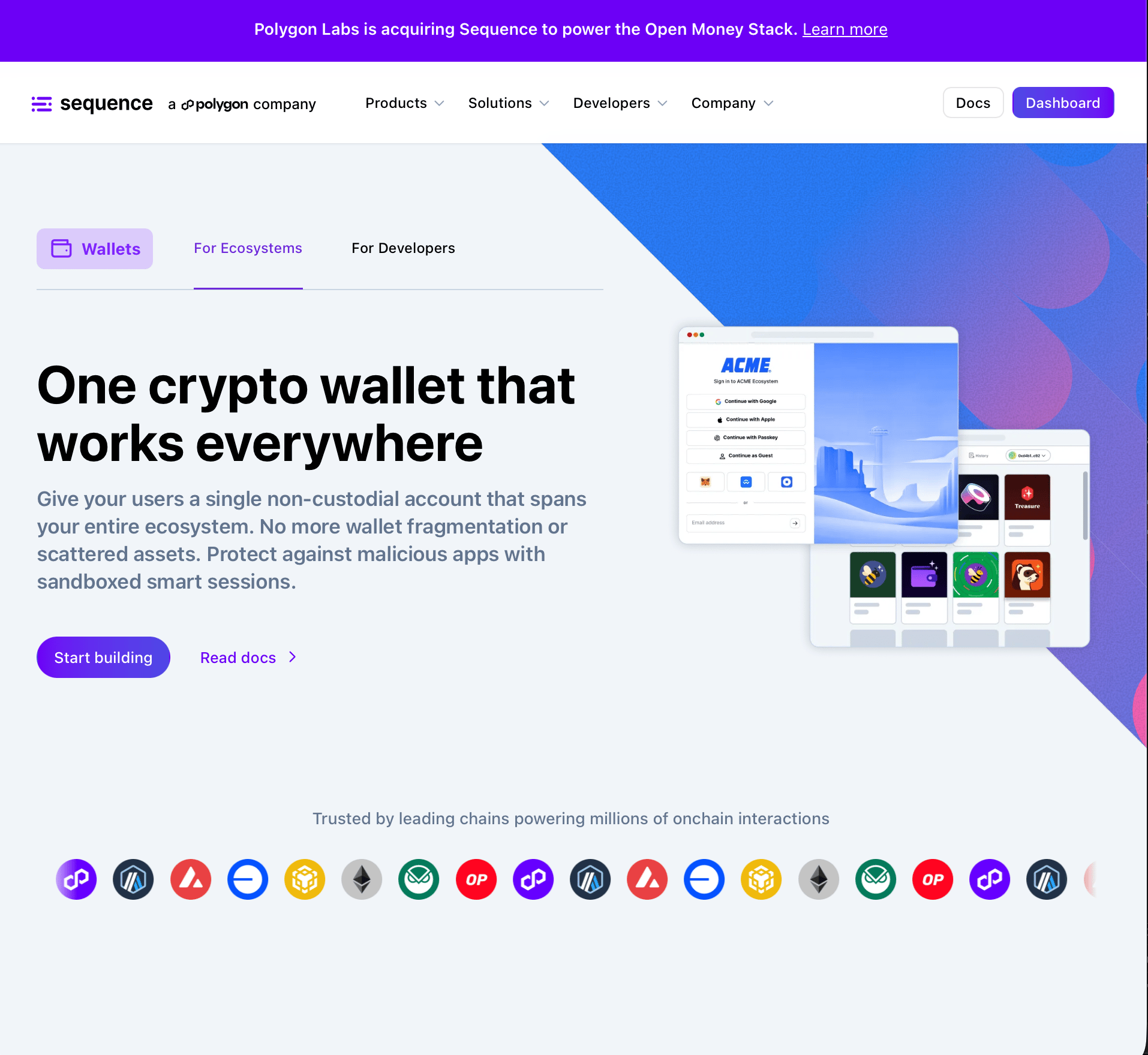sequence.xyz website landing page